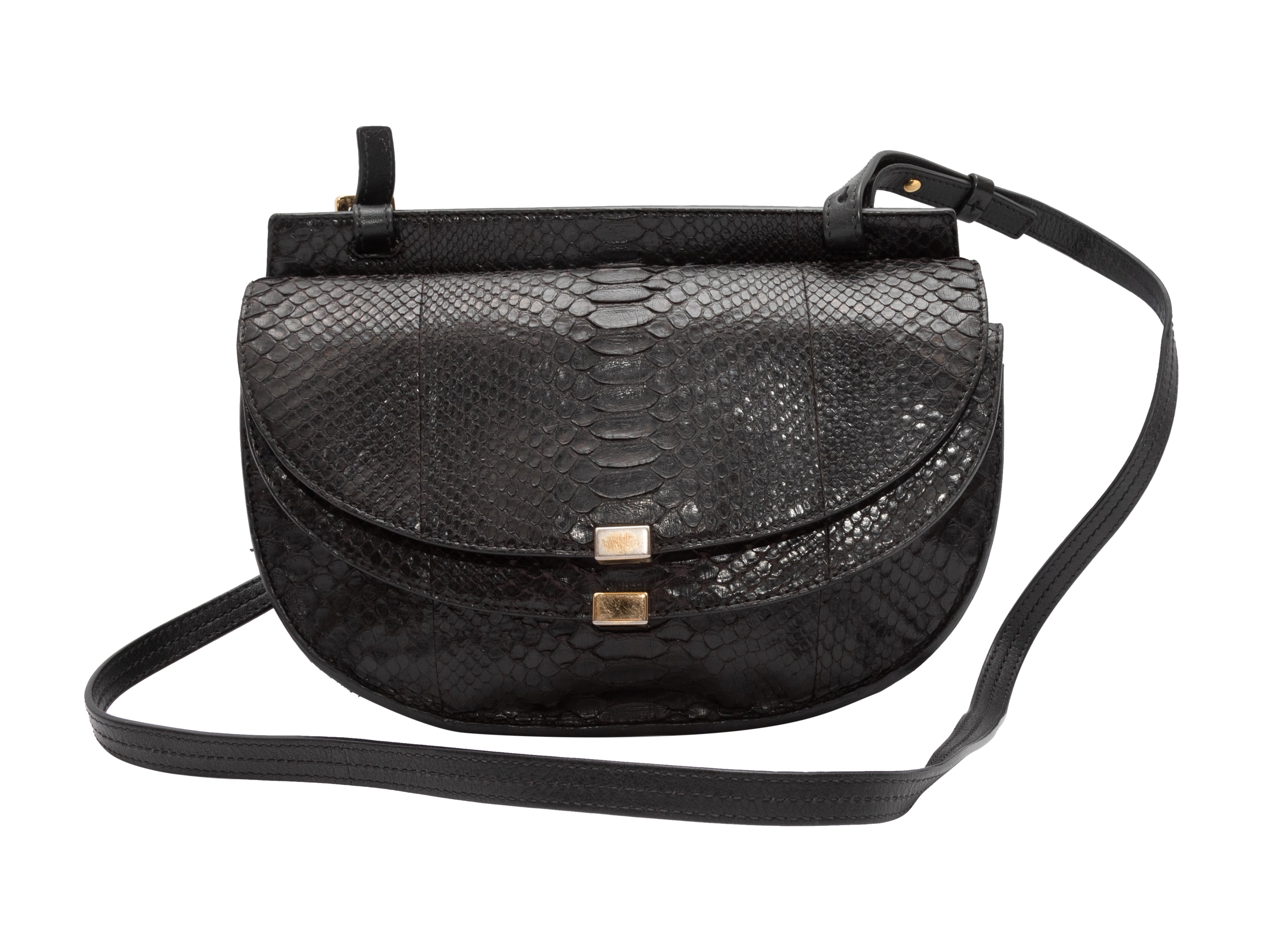 Marc Jacobs Mini Snakeskin-Embossed Leather Crossbody Bag on SALE
