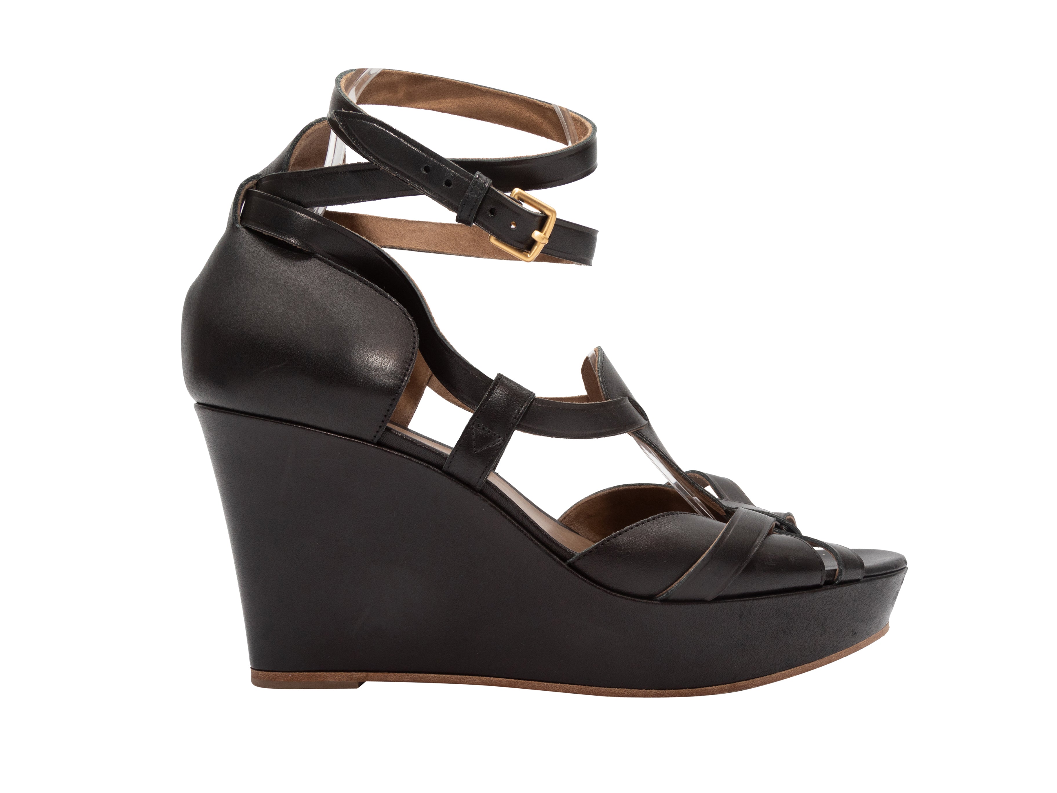 Louis Vuitton Womens Platform & Wedge Sandals, Black, 39
