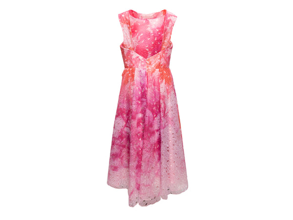 Louis Vuitton - Authenticated Dress - Polyester Pink Floral for Women, Very Good Condition