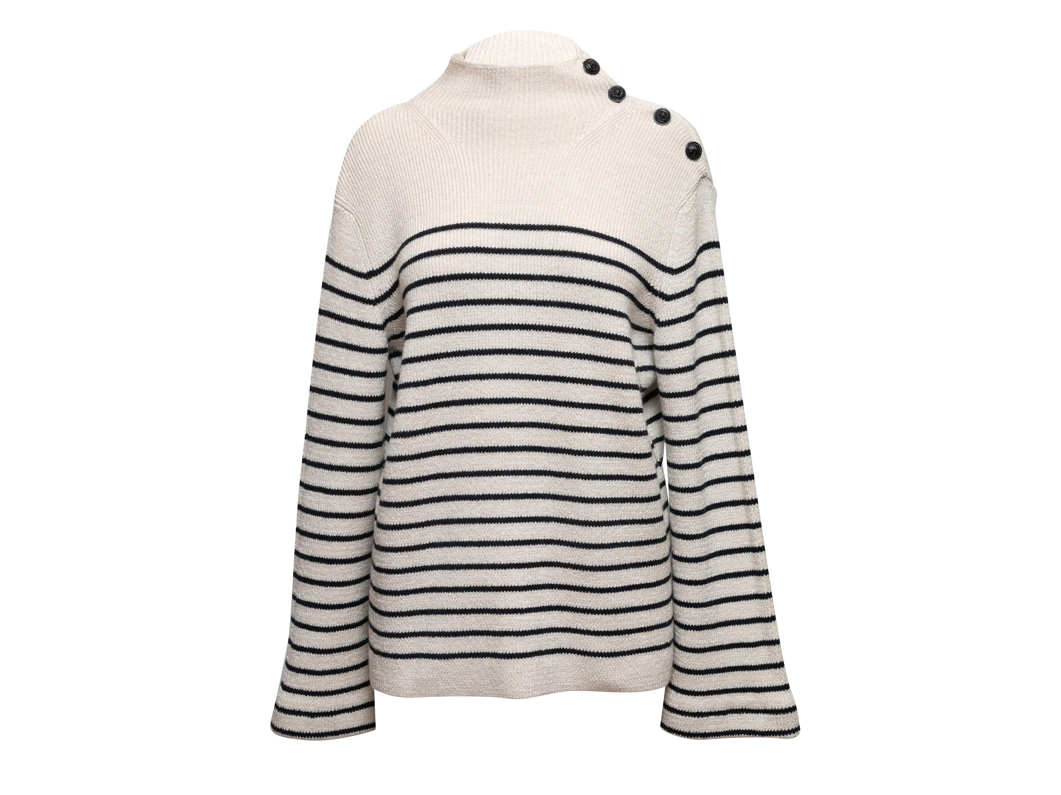 Louis Vuitton - Authenticated Sweatshirt - Wool White Plain for Men, Good Condition