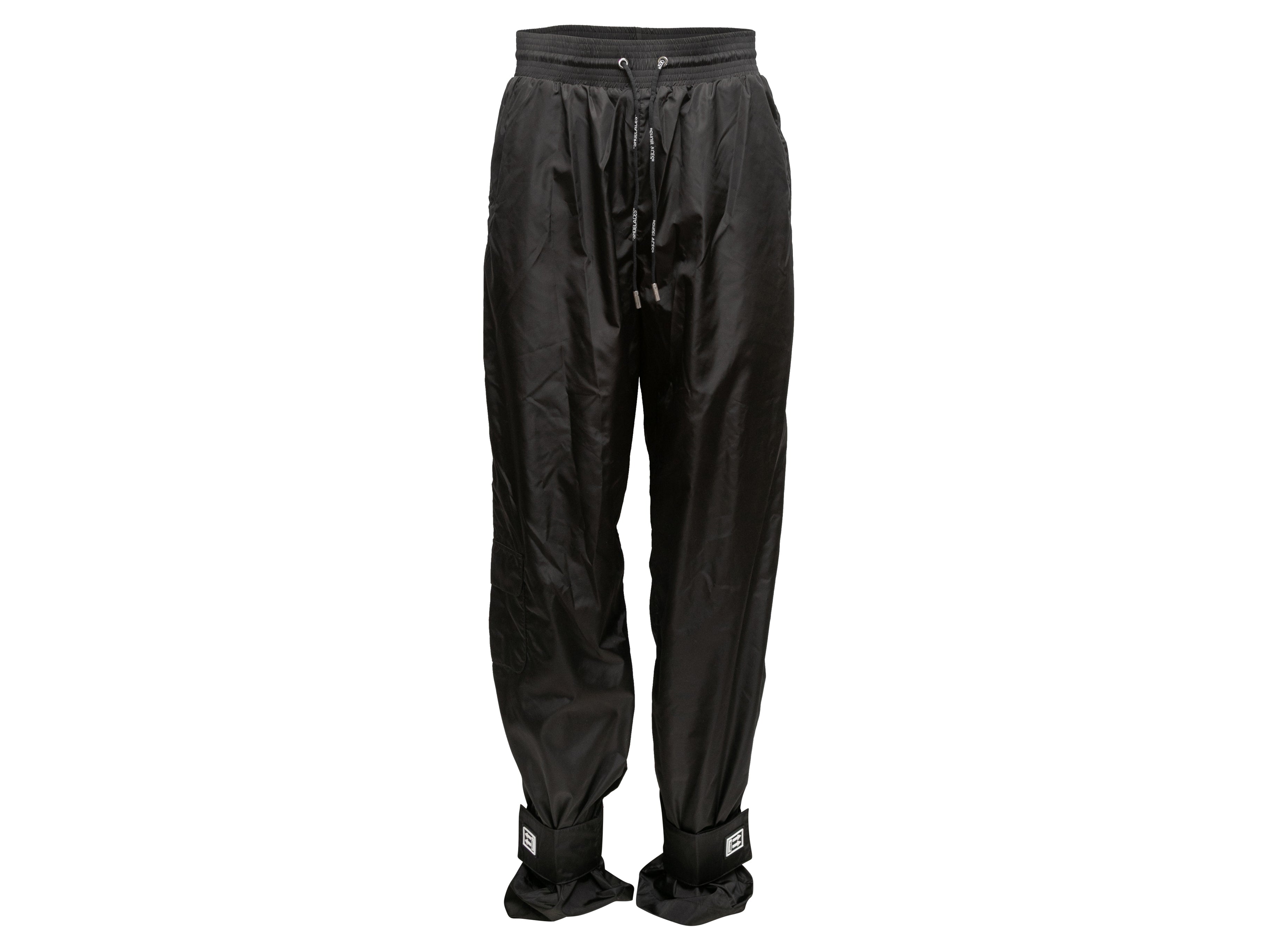 Black Cuffed Track Pants