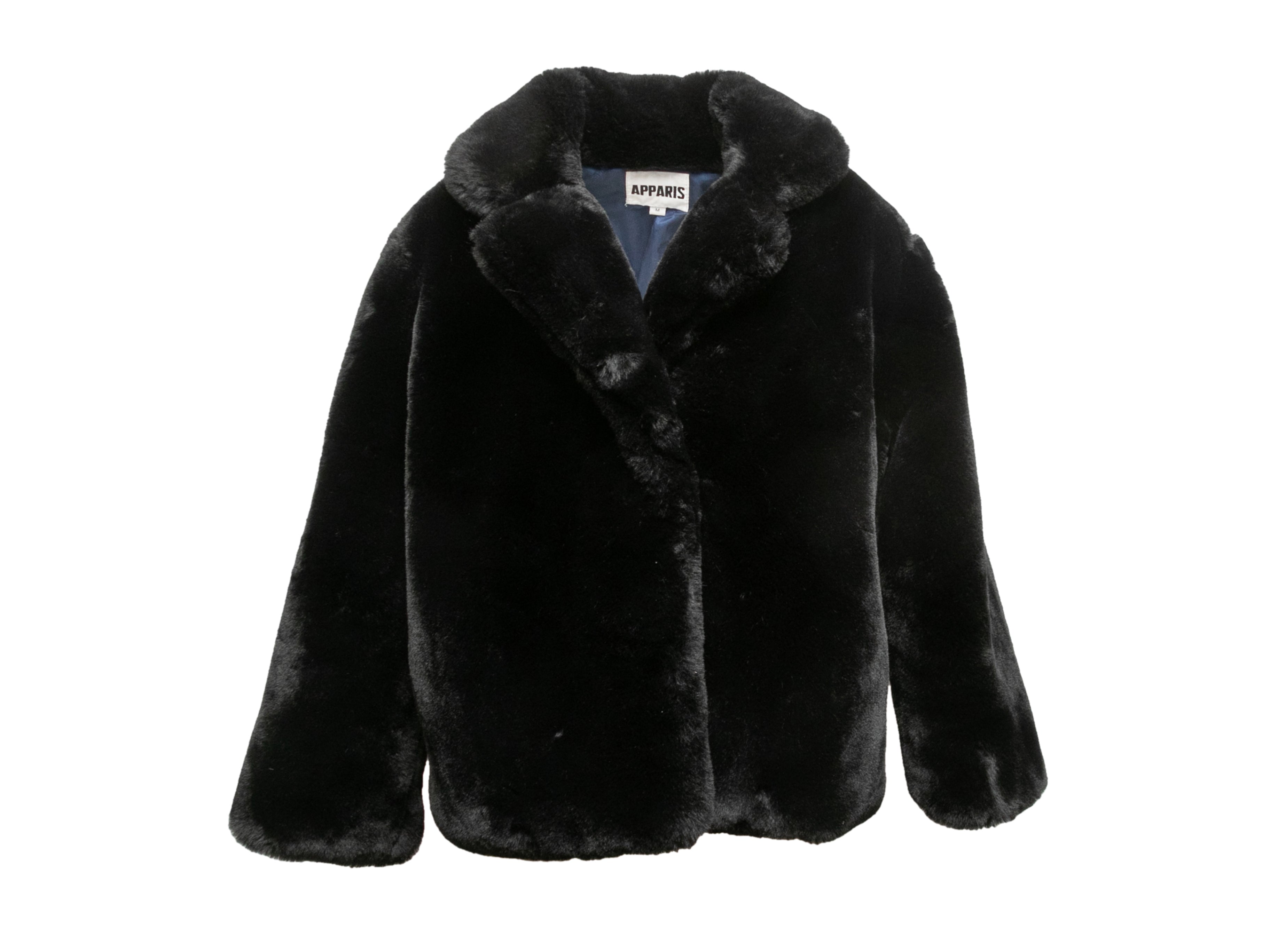 Buy Black Faux Fur Jacket 18, Coats