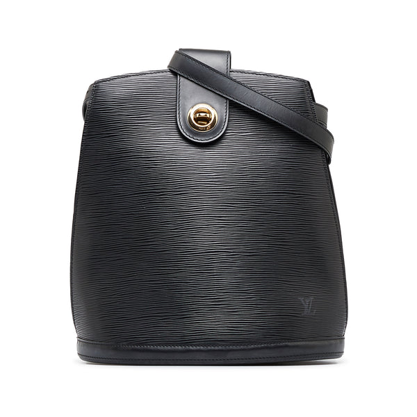 Blue Epi leather Louis Vuitton Cluny shoulder bag with gold-tone