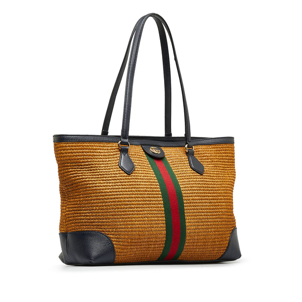 Gucci Men's Ophidia Leather-trimmed Tote Bag
