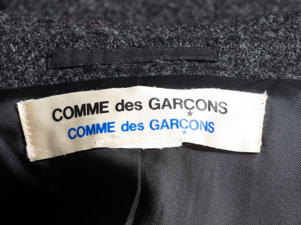 Vintage Grey Comme Des Garcons 90s Wool Jacket – Designer