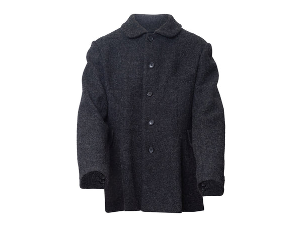 Vintage Grey Comme Des Garcons 90s Wool Jacket – Designer