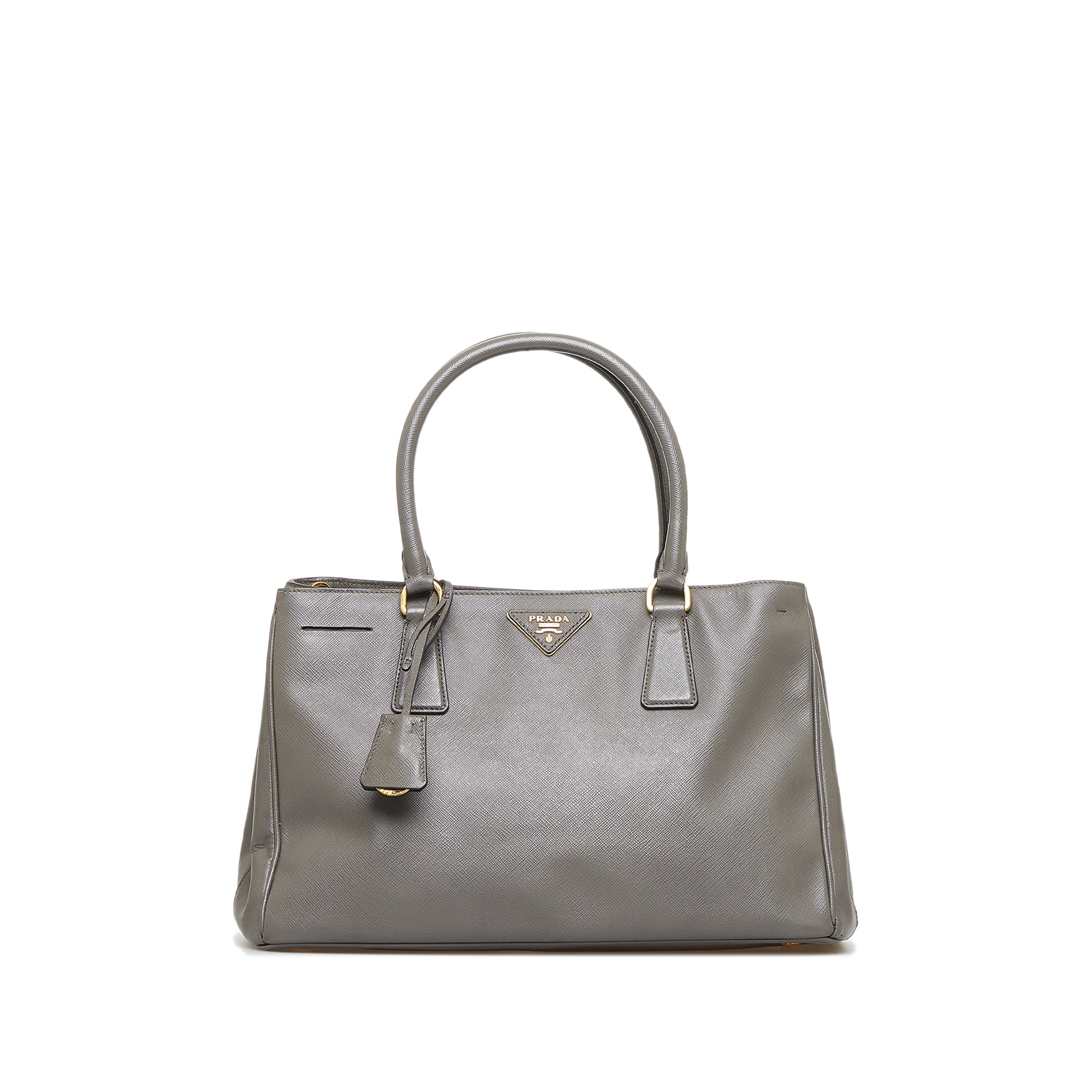 PRADA Grey Galleria Saffiano Large Bag*100% Authentic*