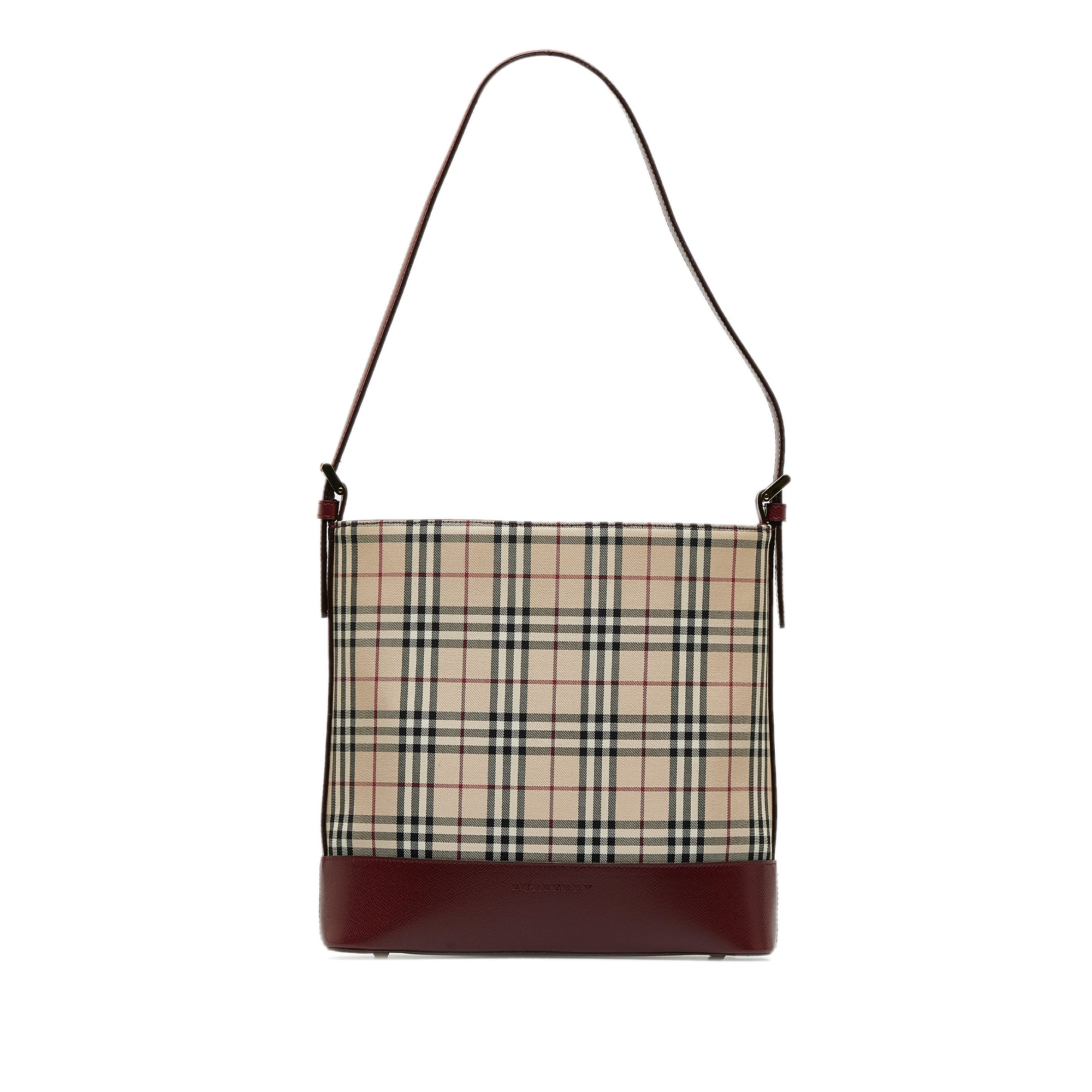 Taupe Burberry Vintage Check Boston Bag – Designer Revival