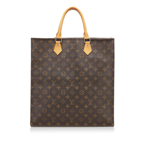 Brown Louis Vuitton Monogram Sac Plat Bag | Designer Revival