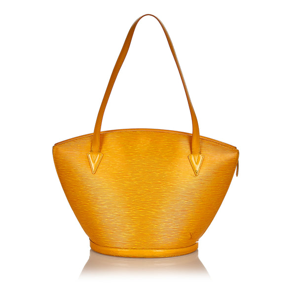 Louis Vuitton Lussac Leather Shopper Bag (pre-owned) in Yellow