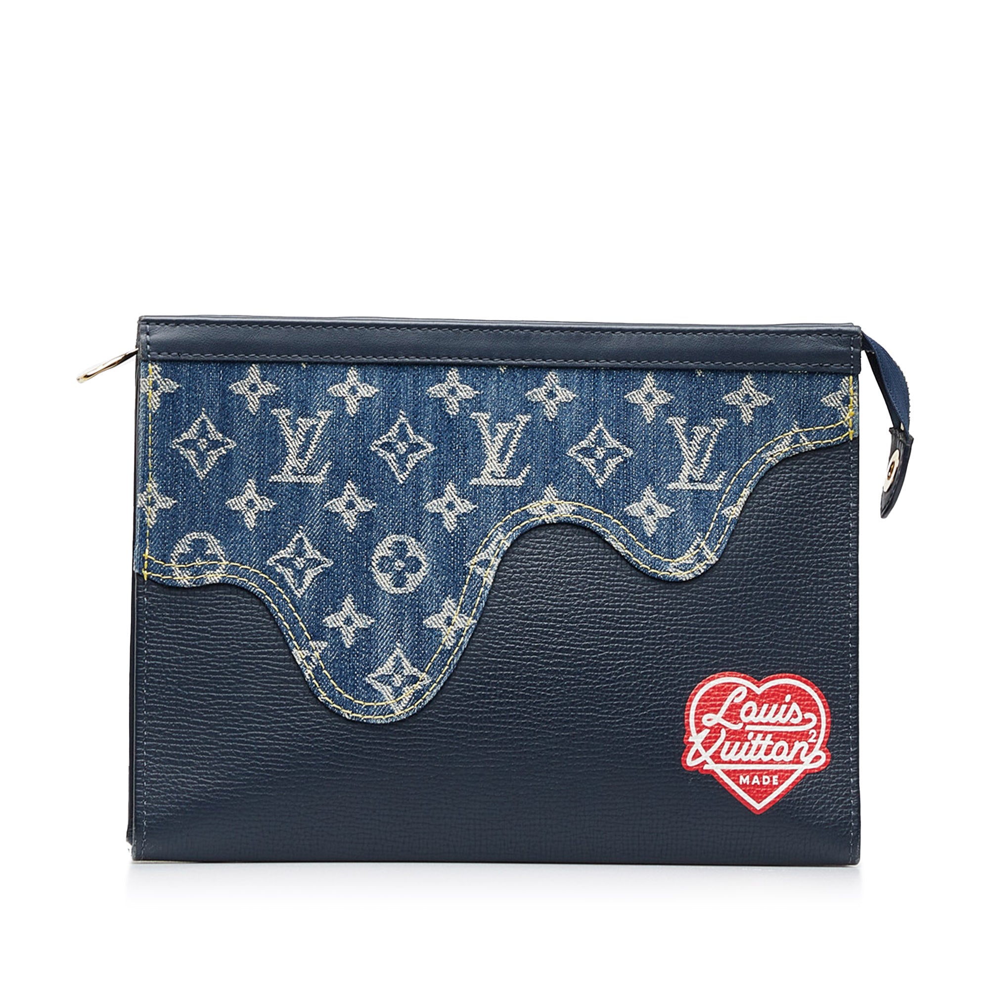 Louis Vuitton Mahina Long Wallet Zippy Wallet Denim Light Blue