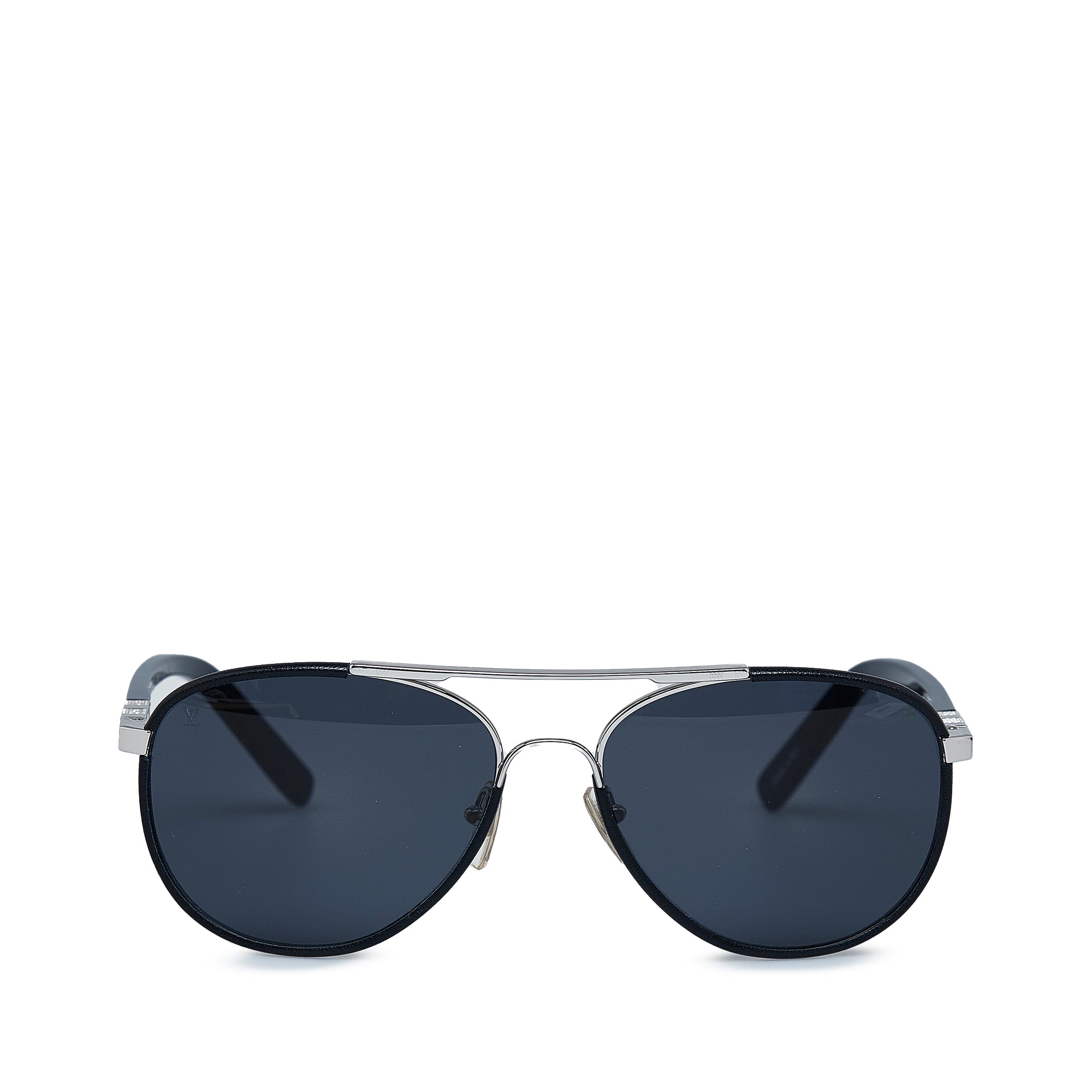 Louis Vuitton Aviator Black with Strap Men's Sunglasses