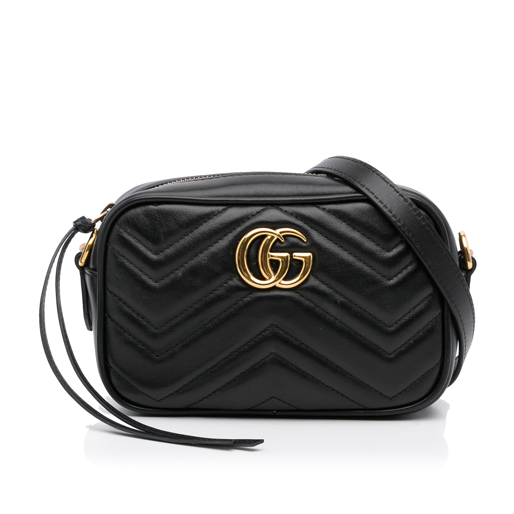 Gucci GG Marmont Camera small quilted leather shoulder bag - Women - Black Cross-body Bags