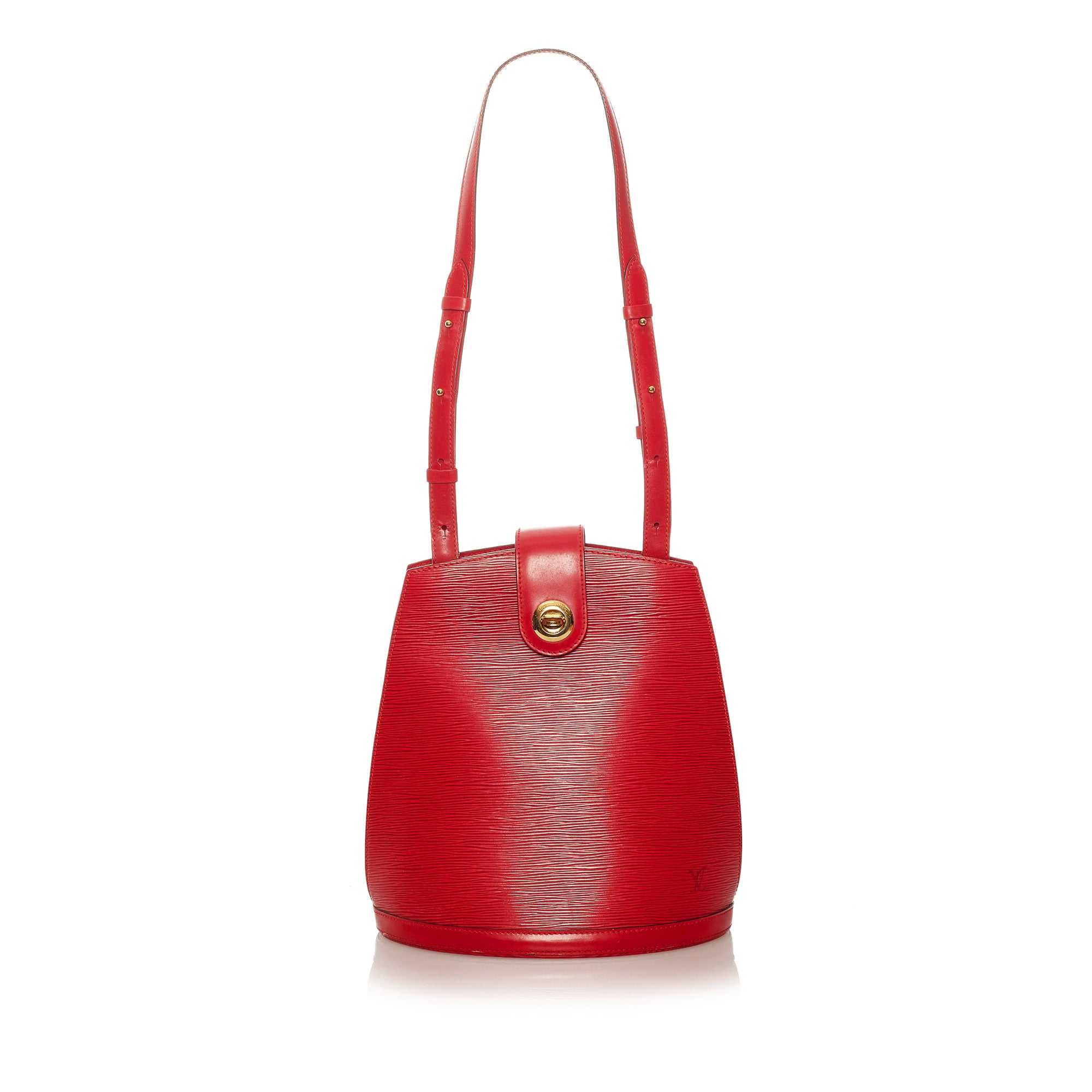 Louis Vuitton, Bags, Louis Vuitton Cluny Bucket Bag In Red Epi Leather  Vintage 9s