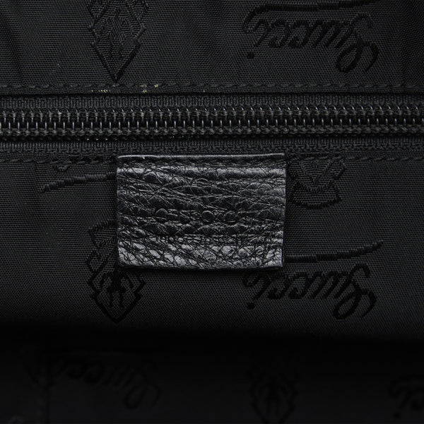 Gucci Monogram-Embossed Leather Wallet Black/Black