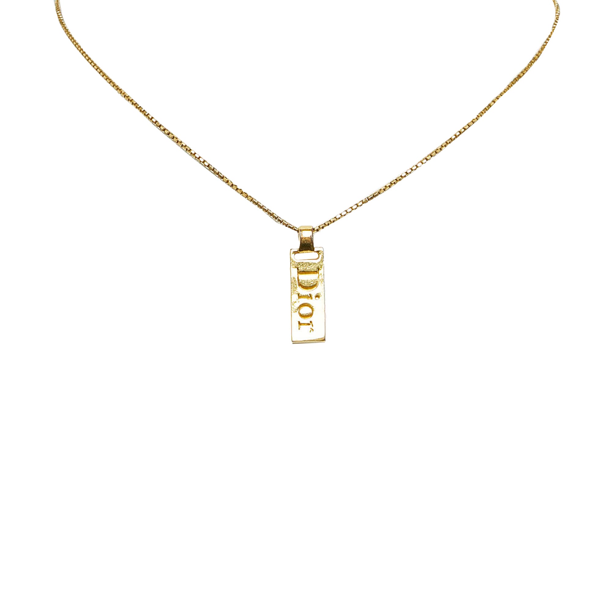Louis Vuitton - Authenticated Essential V Necklace - Gold Plated Gold for Women, Very Good Condition