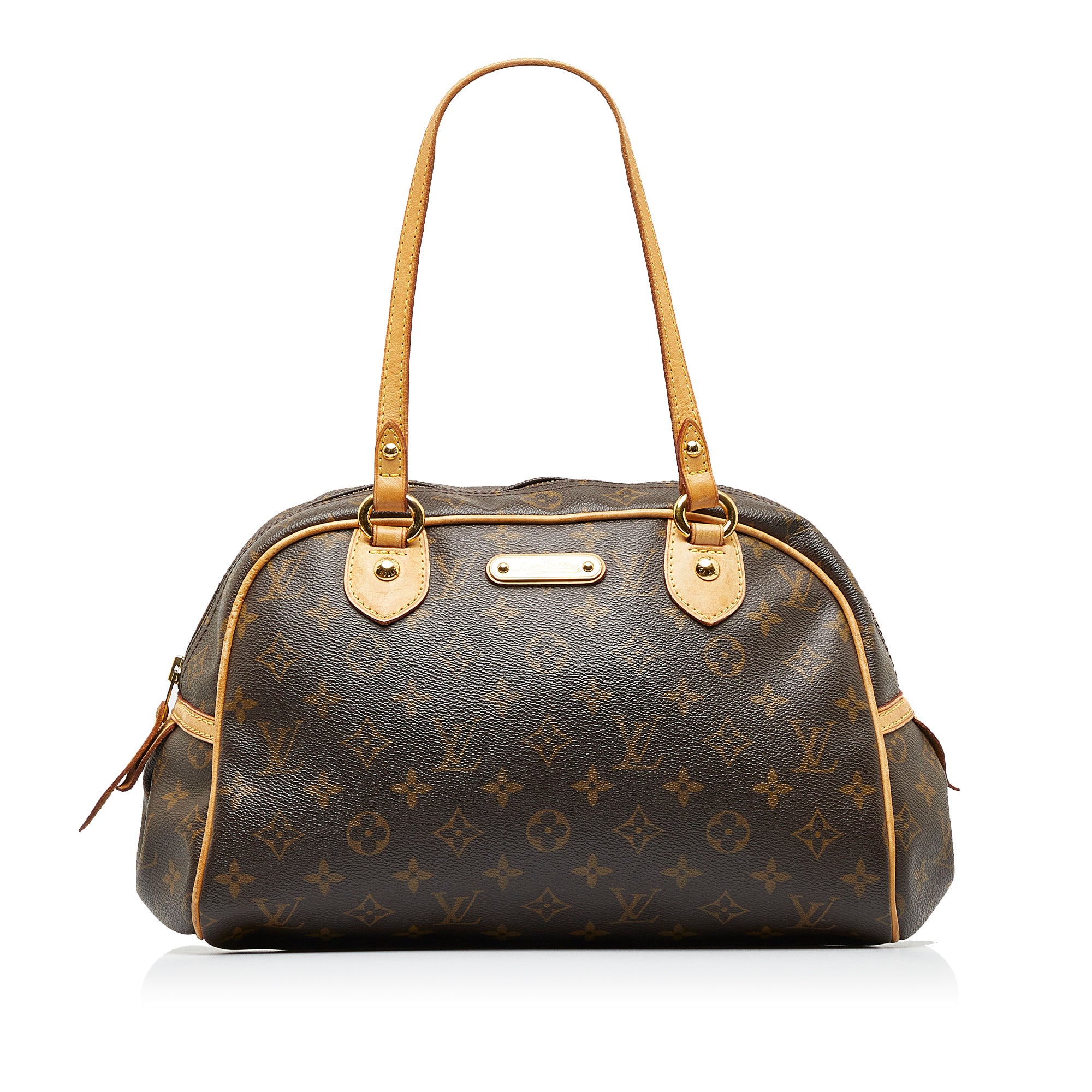 Louis Vuitton Shoulder Bag PM Brown Leather