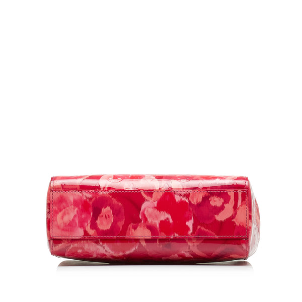 Louis Vuitton Rose Pink Monogram Vernis Ikat Zippy Wallet Long Zip