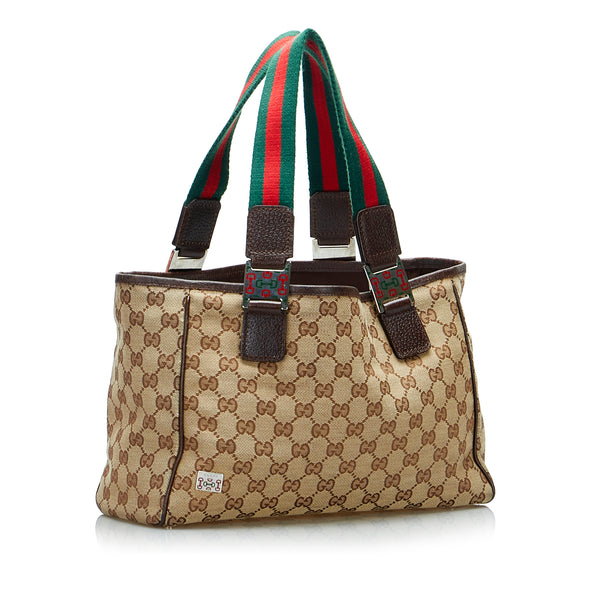 Gucci - Authenticated Boston Handbag - Cloth Multicolour for Women, Good Condition