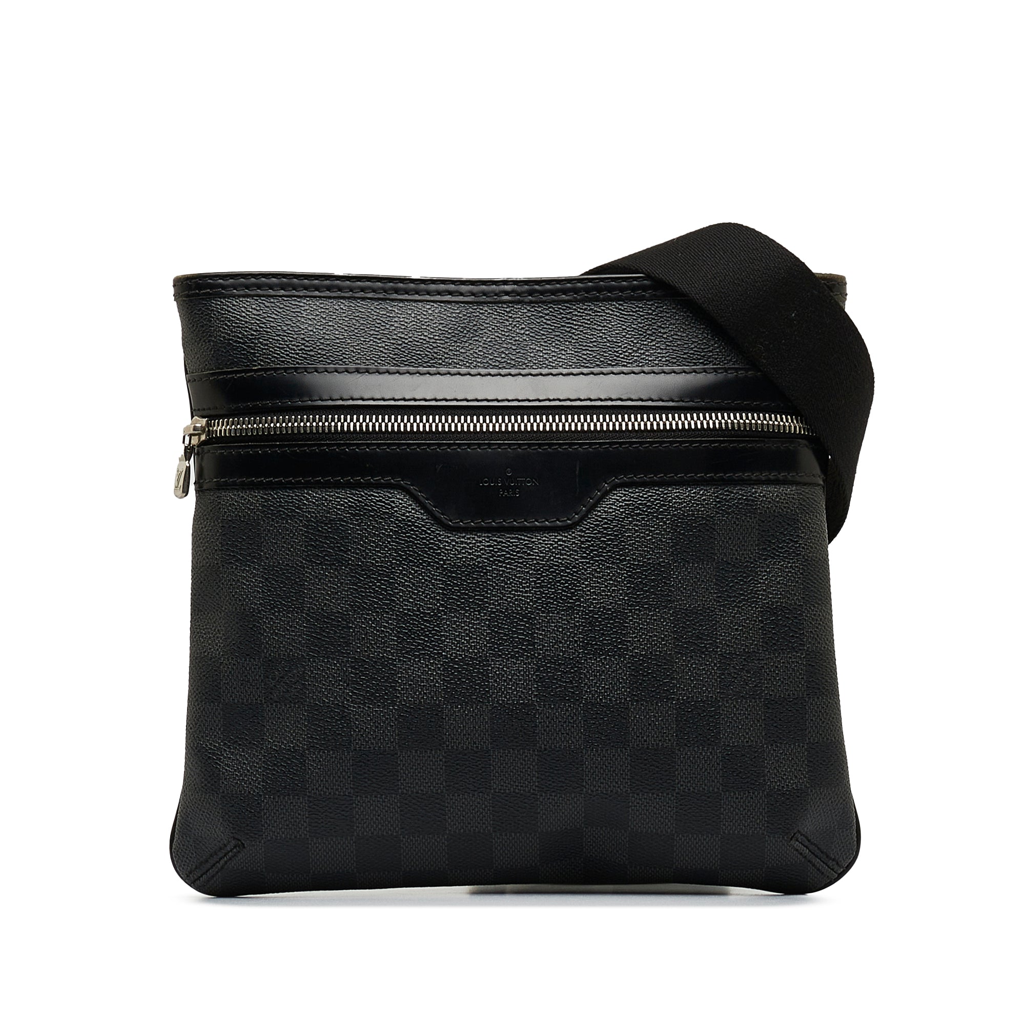 Louis Vuitton Black Logo Canvas Adjustable Shoulder Bag Strap