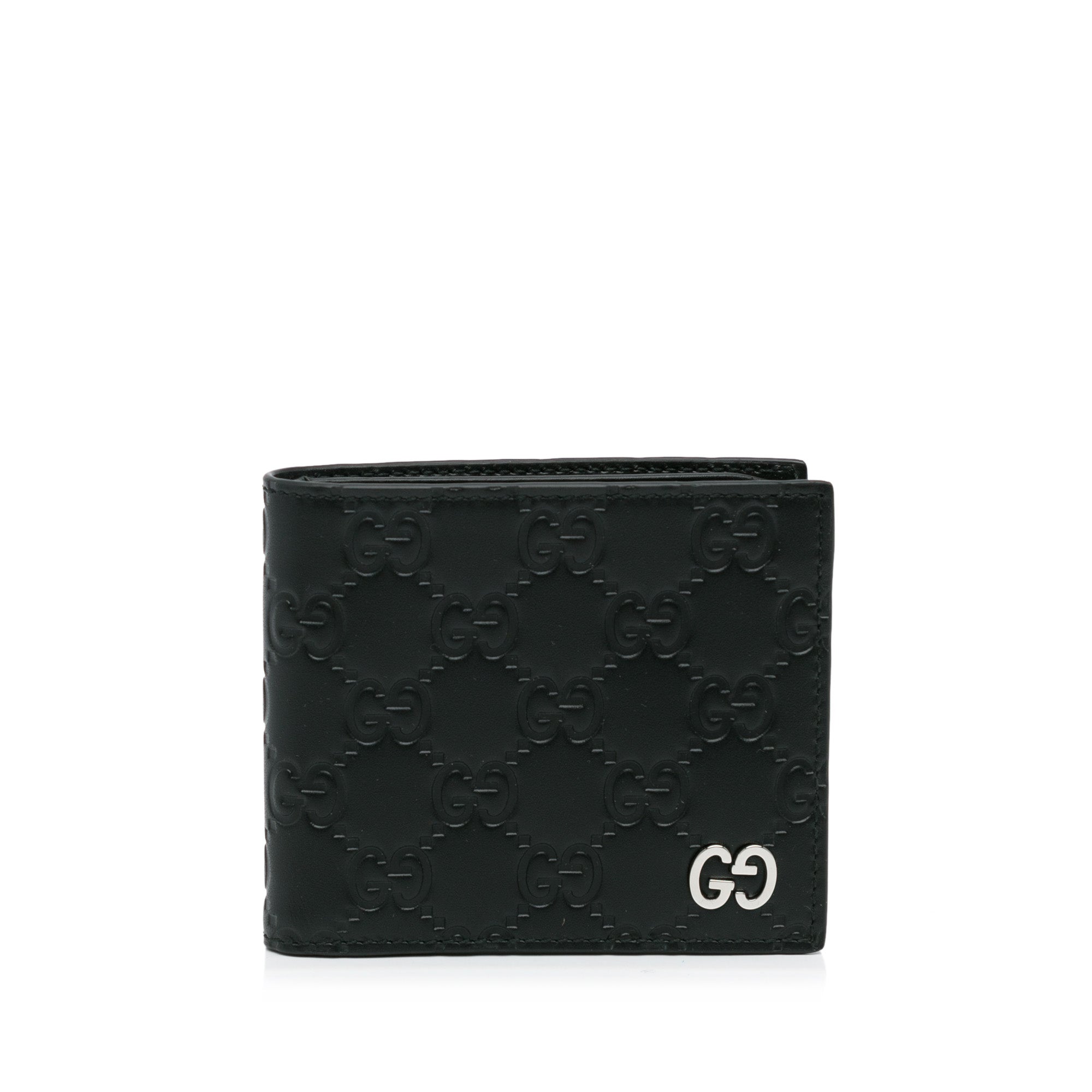 Gucci Grey Guccissima Signature Card Holder