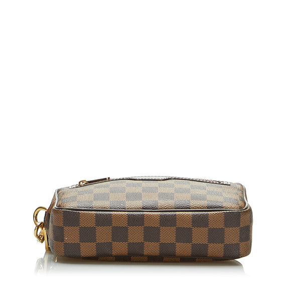 Dropshop - Brown Louis Vuitton Damier Ebene Pochette Billets Macao Pouch