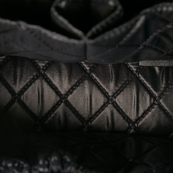 RvceShops Revival, Bolsito de mano Chanel Vintage en cuero negro
