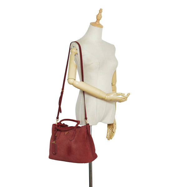 Saffiano Mini Galleria Crossbody Bag, Pink (Peonia)
