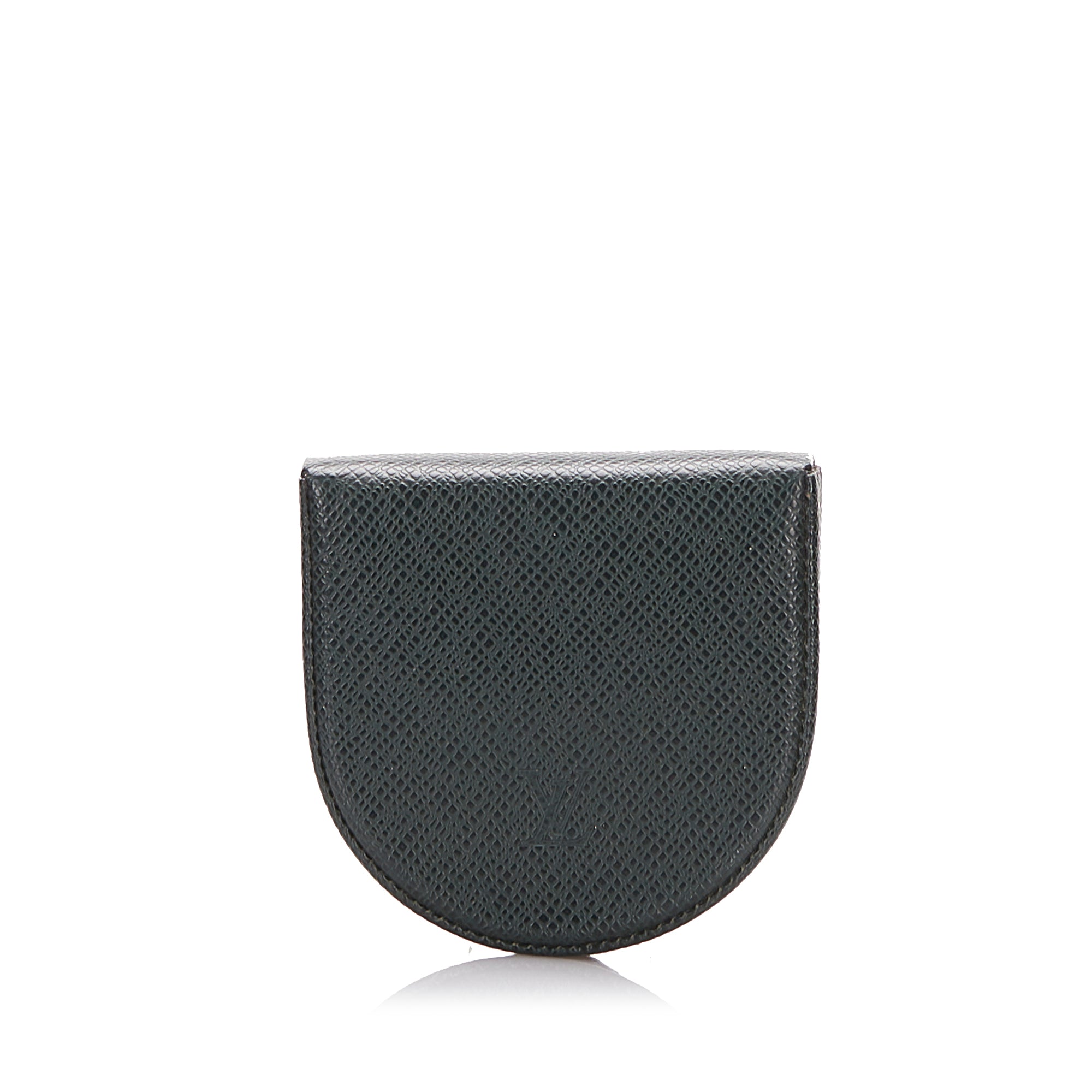 Louis Vuitton Zippy Coin Purse Vertical Noir Taiga Leather, Luxury