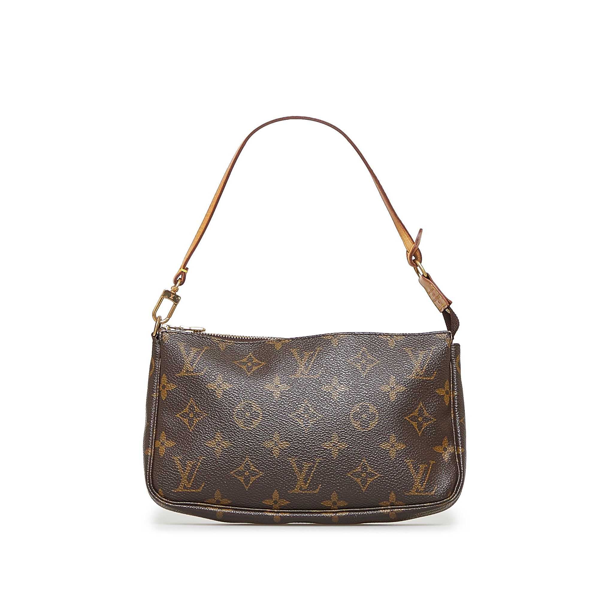 Louis Vuitton - Authenticated Pochette Accessoire Handbag - Leather Brown for Women, Very Good Condition