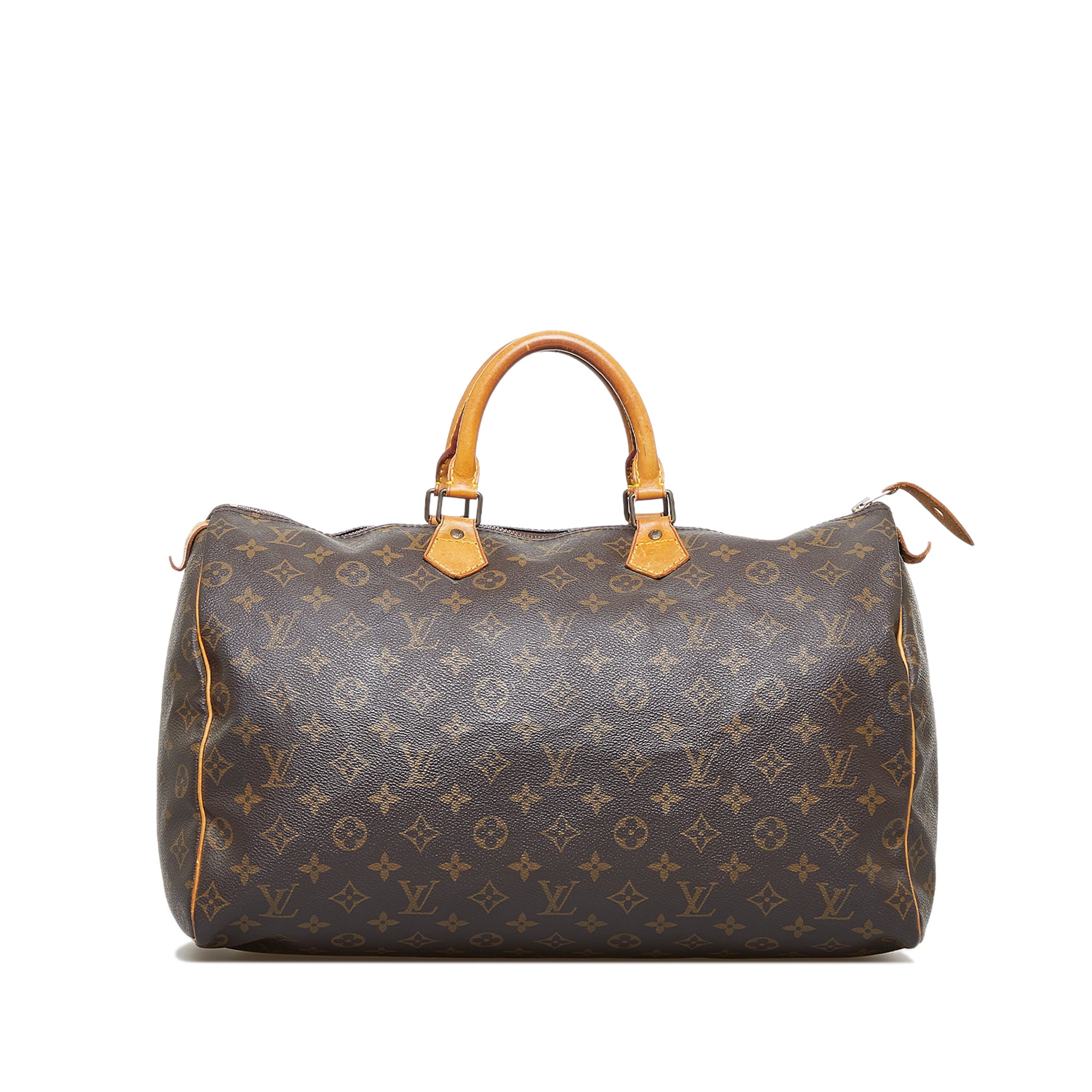 Louis Vuitton Speedy 40 Handbag in Brown Monogram Canvas and