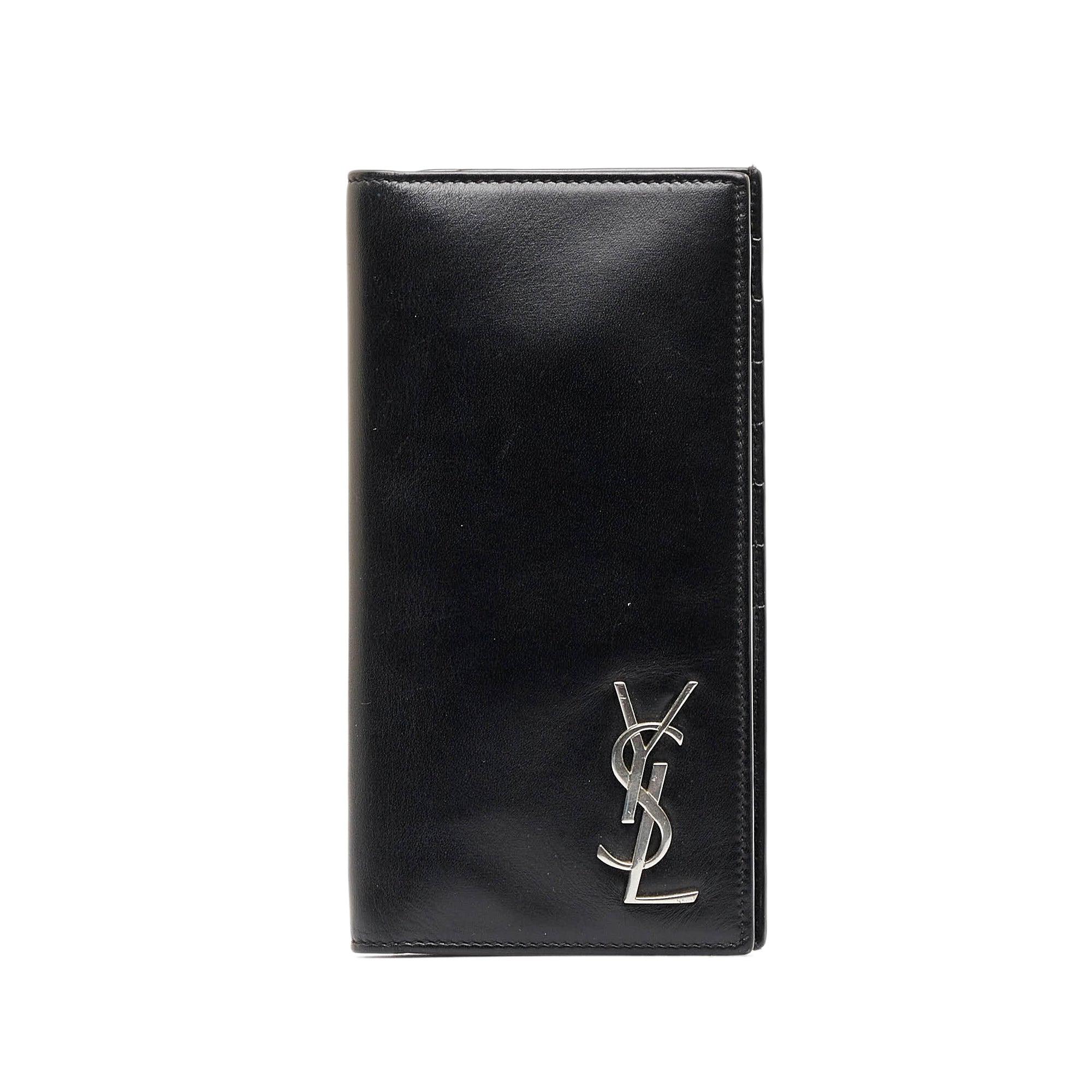 Monogram Leather Wallet in Black - Saint Laurent