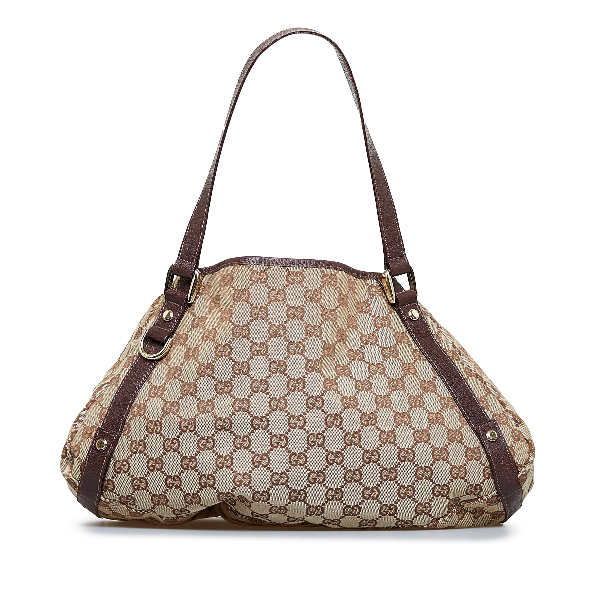 Gucci, Bags, Gucci Monogram Medium Abbey Shoulder Bag Brown