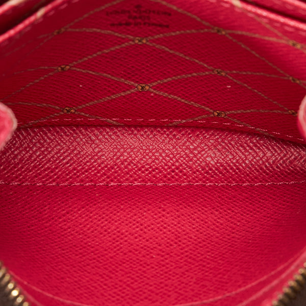 Louis Vuitton Brown Monogram Summer Trunks Zippy Coin Purse Cloth