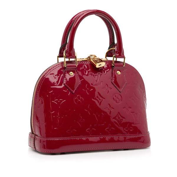 Louis Vuitton - Red patent leather Alma bag