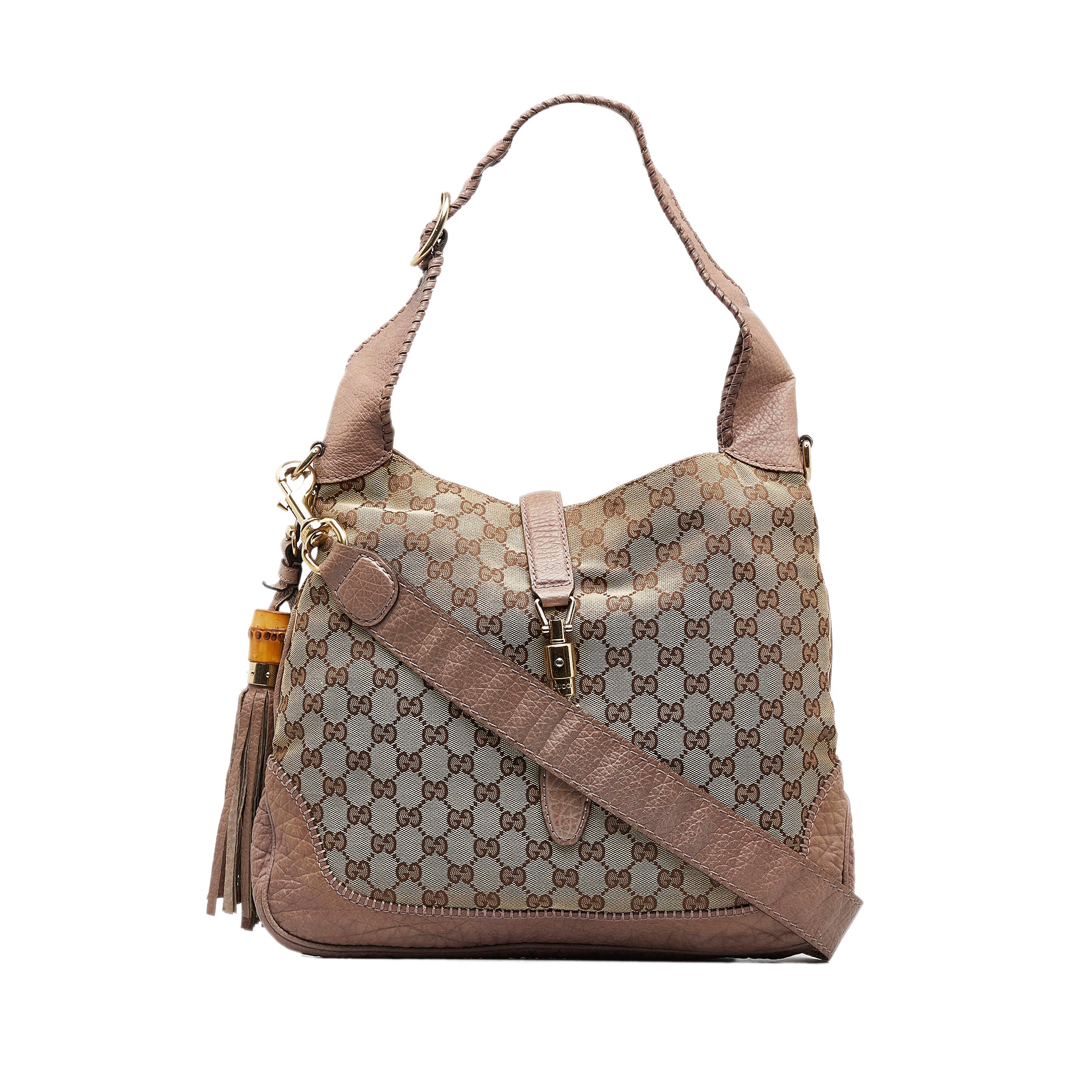 Gucci GG Canvas New Jackie Satchel Brown