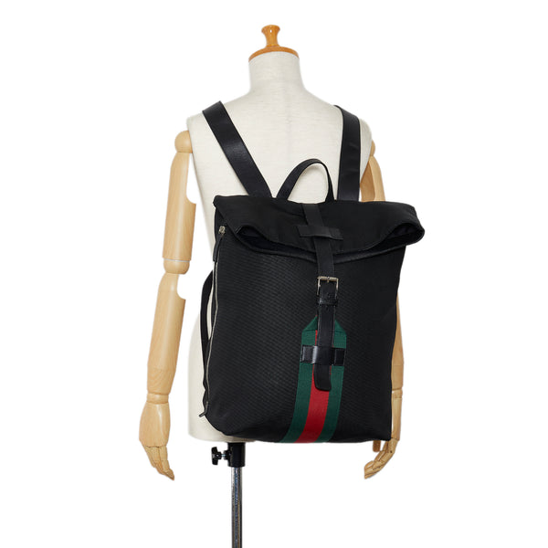 Techno canvas backpack