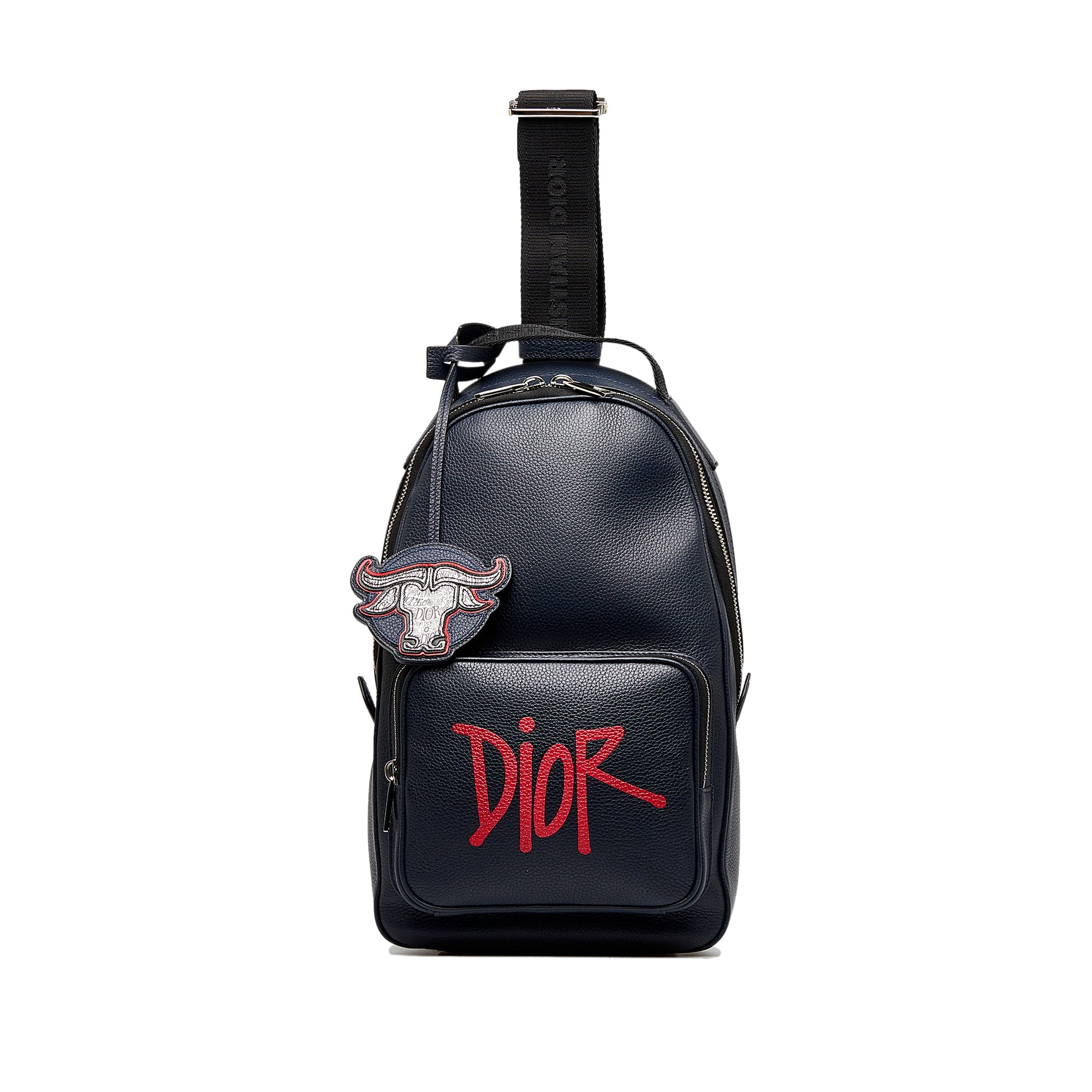 Blue Dior x Shawn Stussy Year of the Ox Sling Backpack – Designer