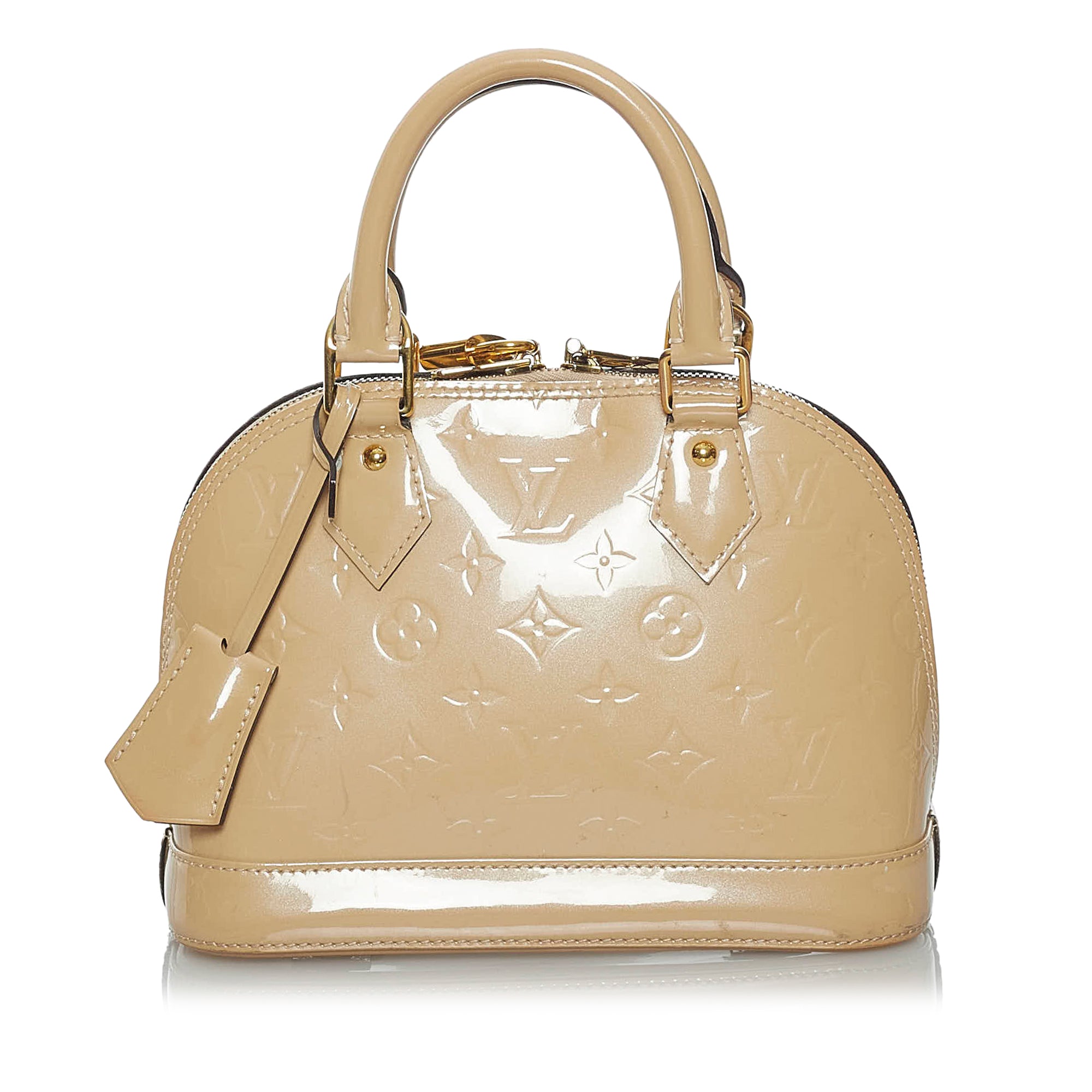 Buy Pre-owned & Brand new Luxury Louis Vuitton Dune Monogram Vernis Alma BB  Bag Online