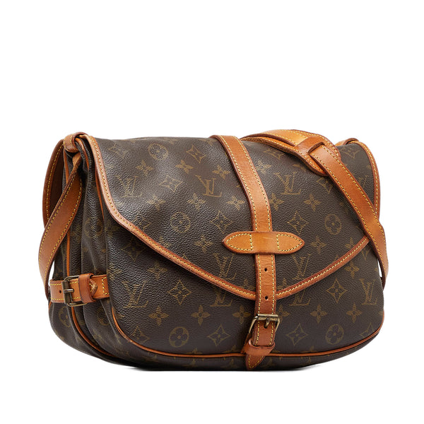 Brown Louis Vuitton Monogram Saumur 30 Crossbody Bag, RvceShops Revival