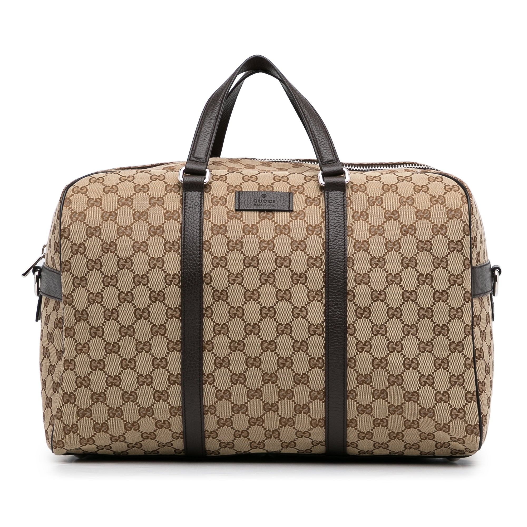 Gucci Brown GG Canvas Travel Bag Beige Cloth Cloth ref.306506