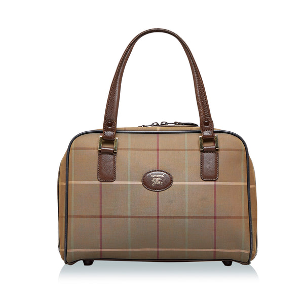 RvceShops Revival  Brown Burberry Vintage Check Handbag