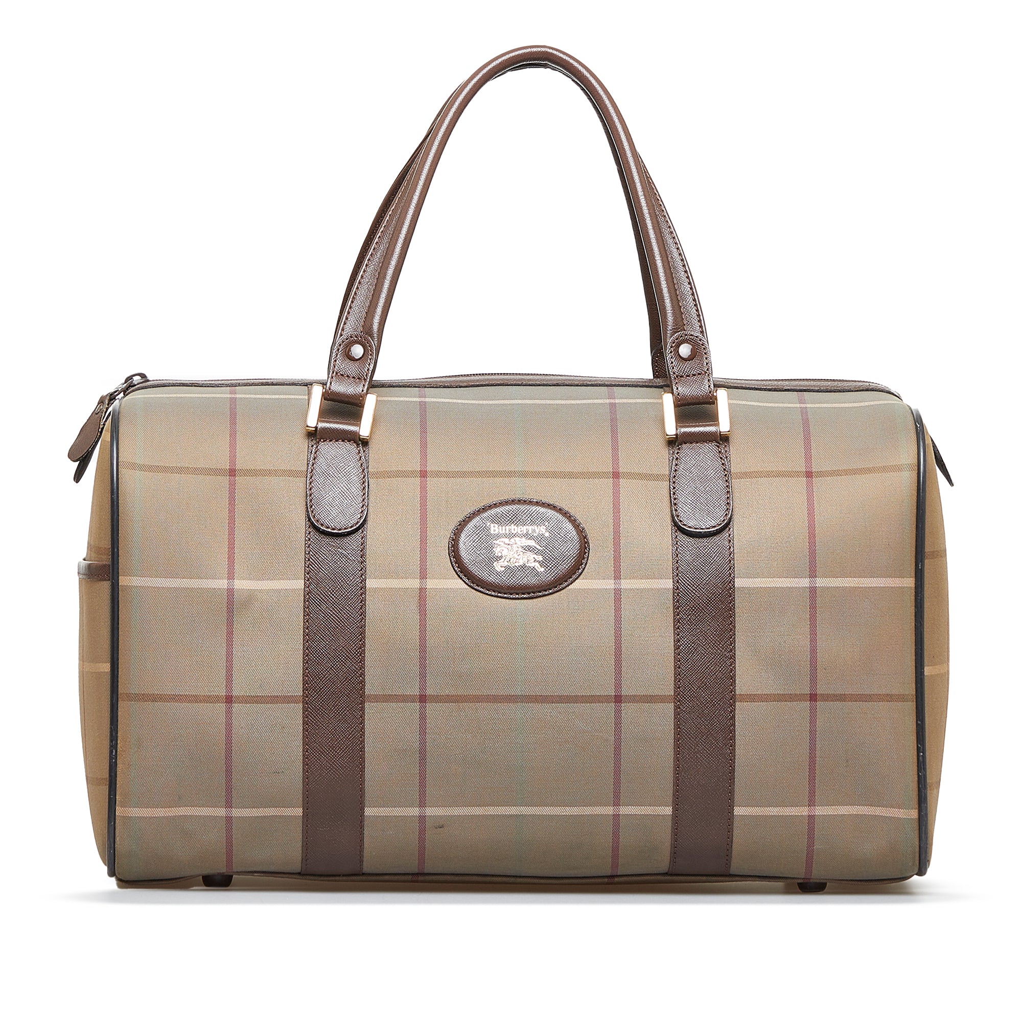 Brown Burberry Vintage Check Handbag