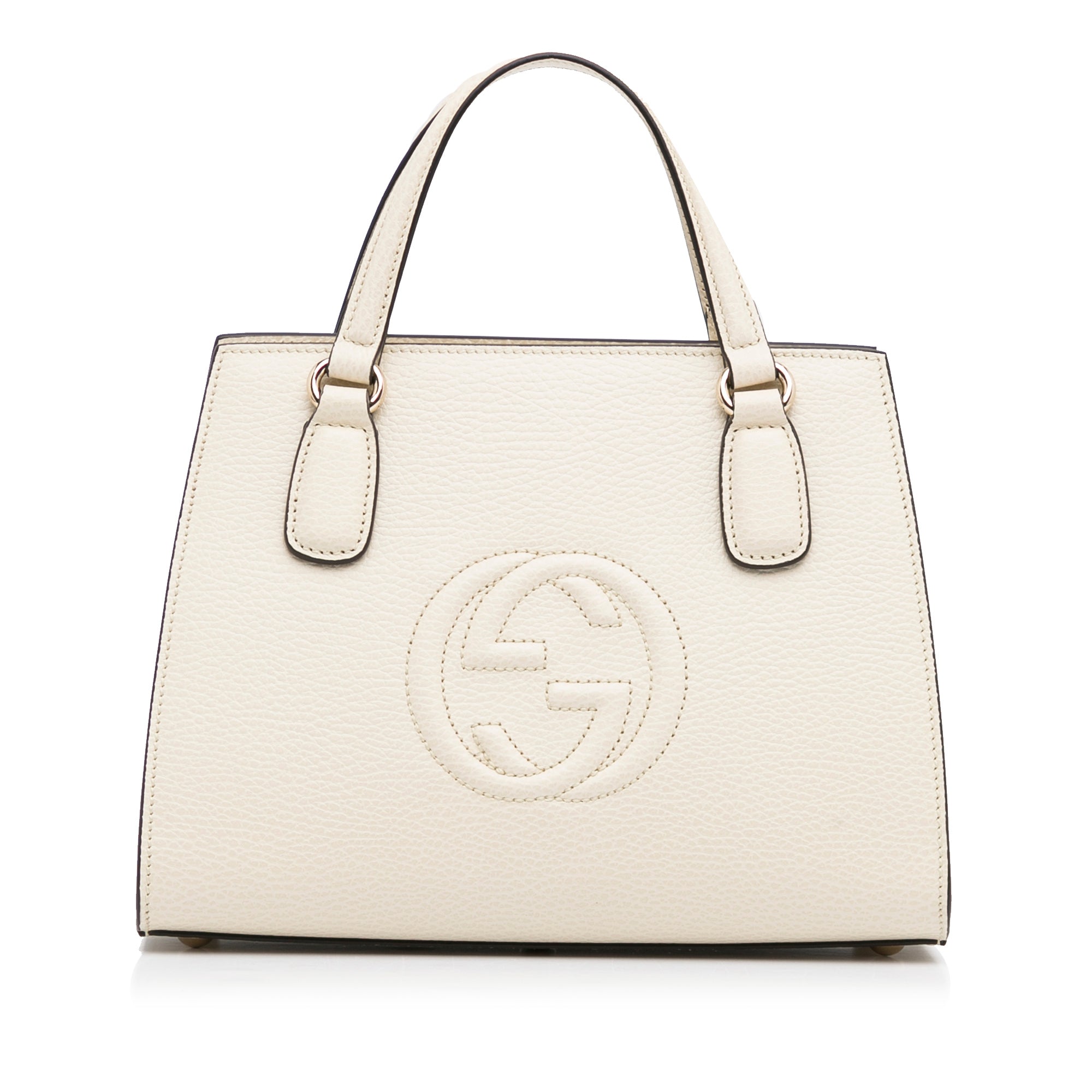 Gucci Soho Beige Leather Small Women's Tote Bag 607722