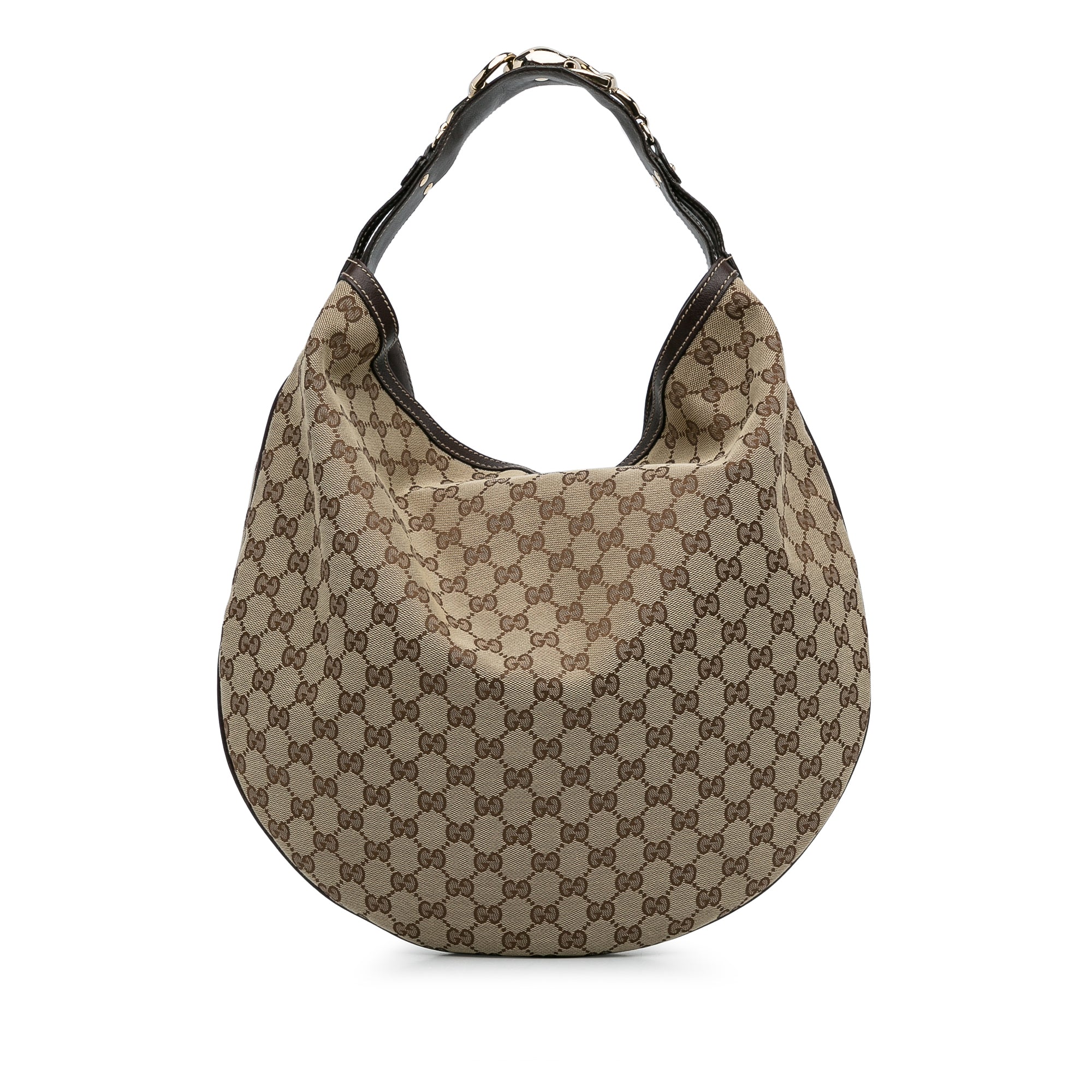 Gucci - GG Canvas Horsebit Large Hobo