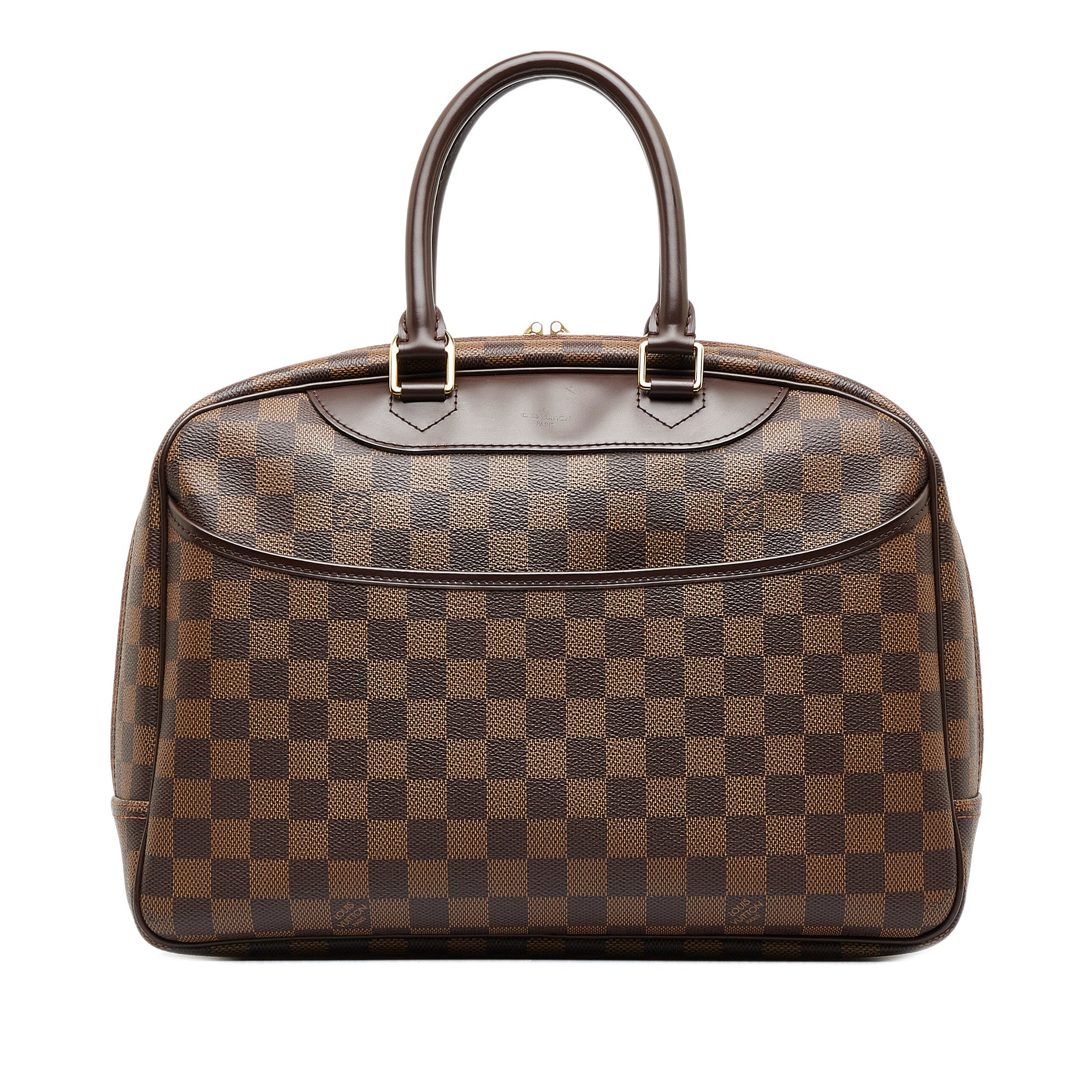 Deauville cloth handbag Louis Vuitton Brown in Cloth - 36844510