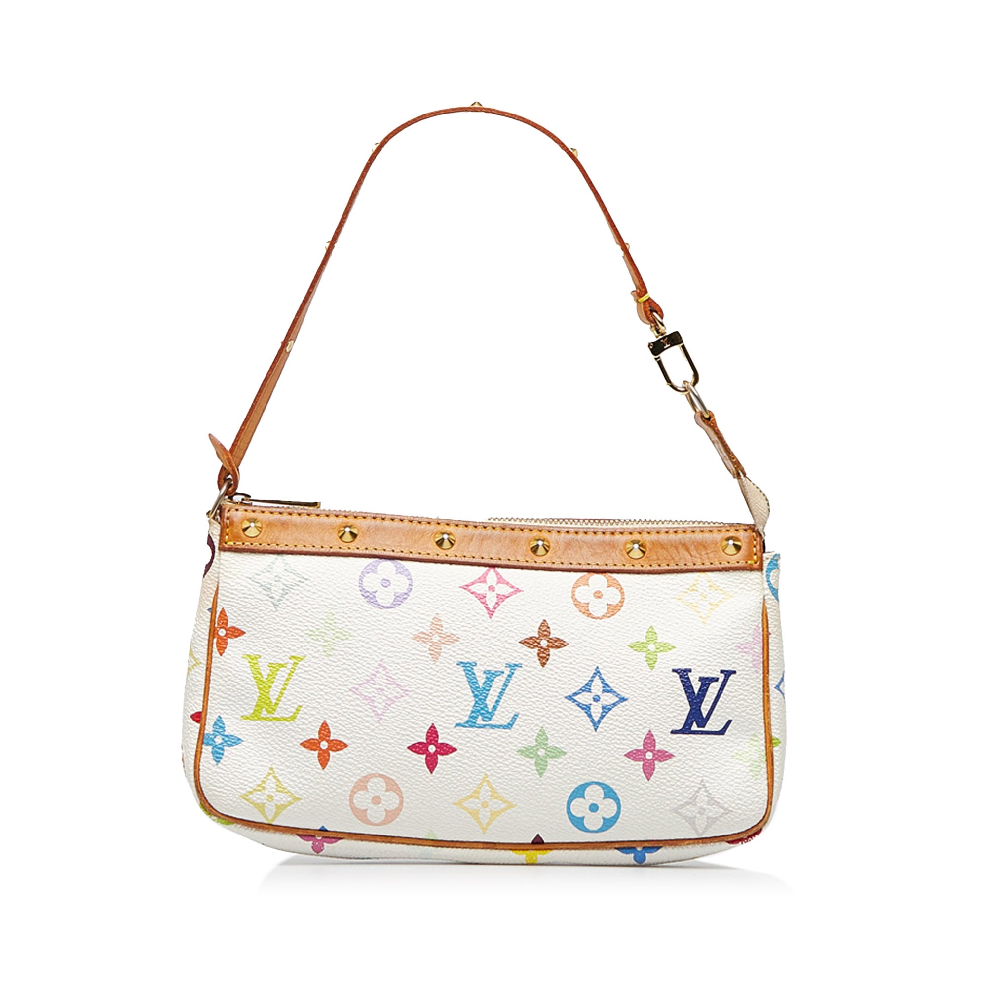 Louis Vuitton - Authenticated Pochette Accessoire Handbag - Cloth Multicolour for Women, Good Condition