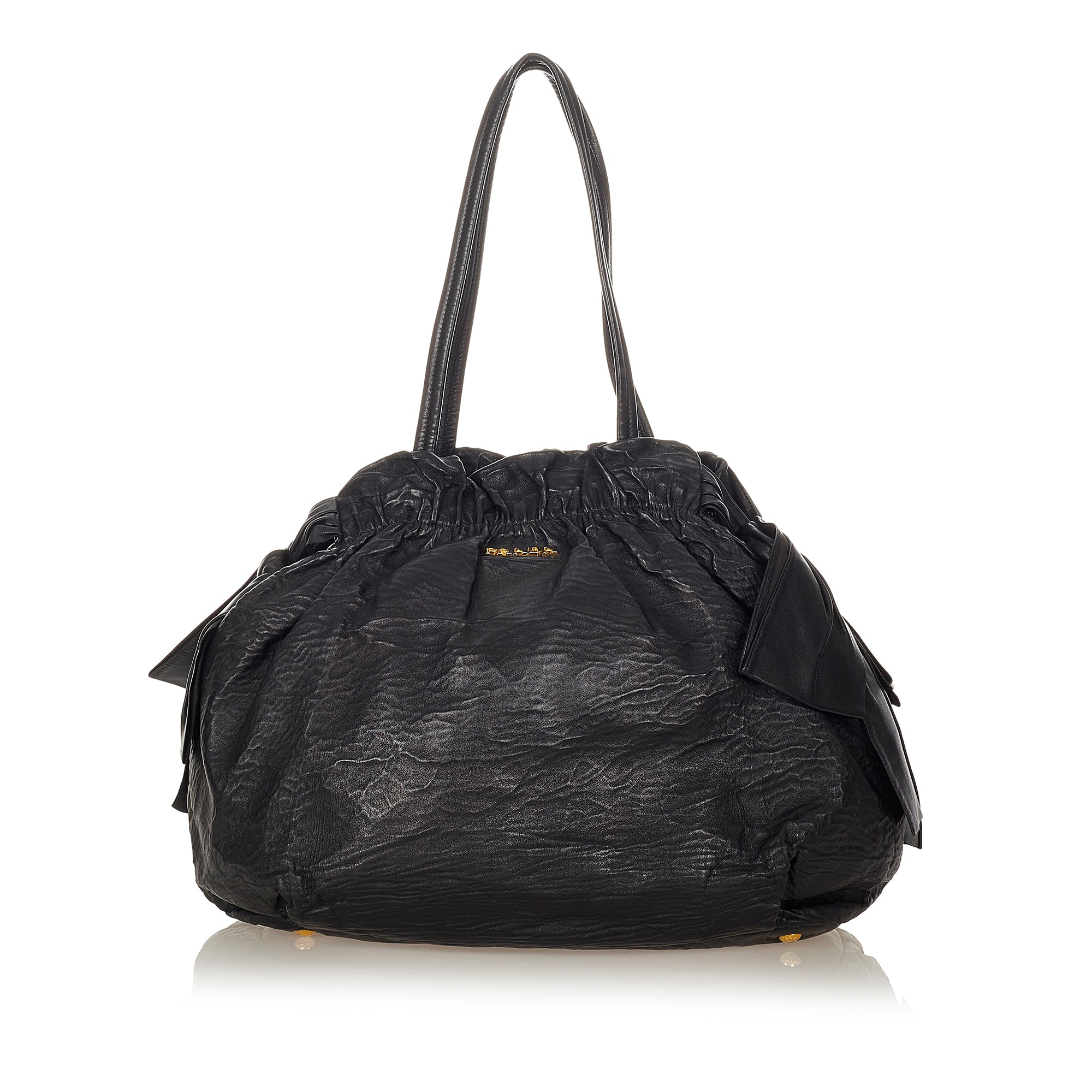 Prada - Black Vitello Daino Shopping Bag