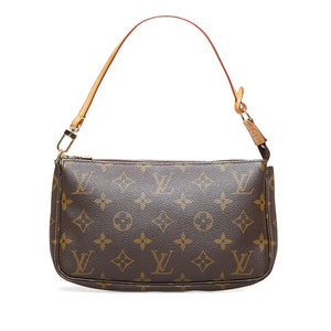 Brown Louis Vuitton Monogram Patch Mini Pochette Accessoires Baguette