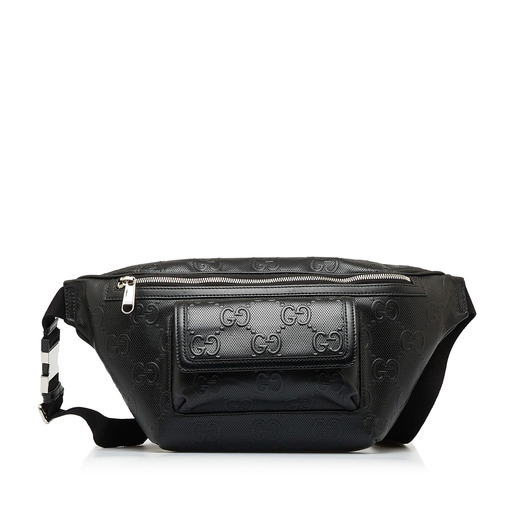 Alexander McQueen logo-embossed Leather Belt Bag - Grey
